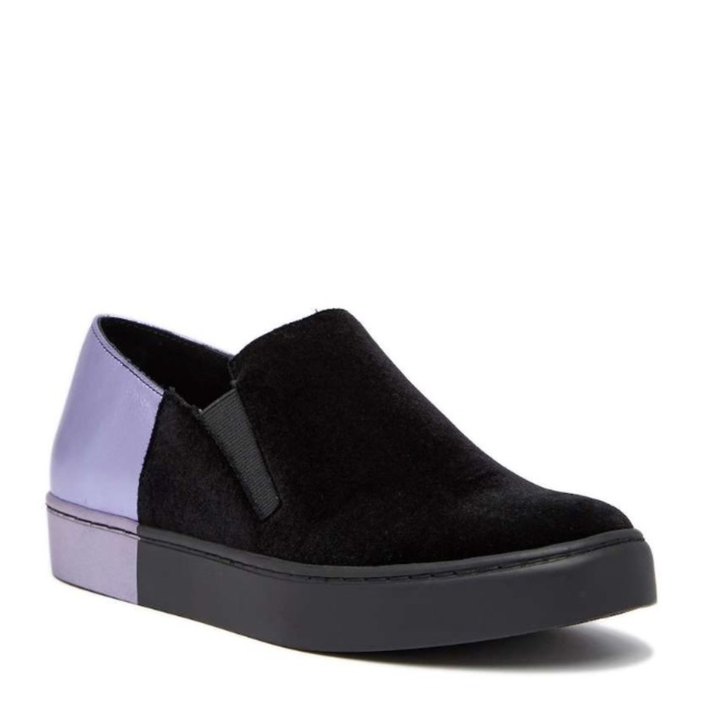 Free People Varsity Slip-On Sneaker purple black
